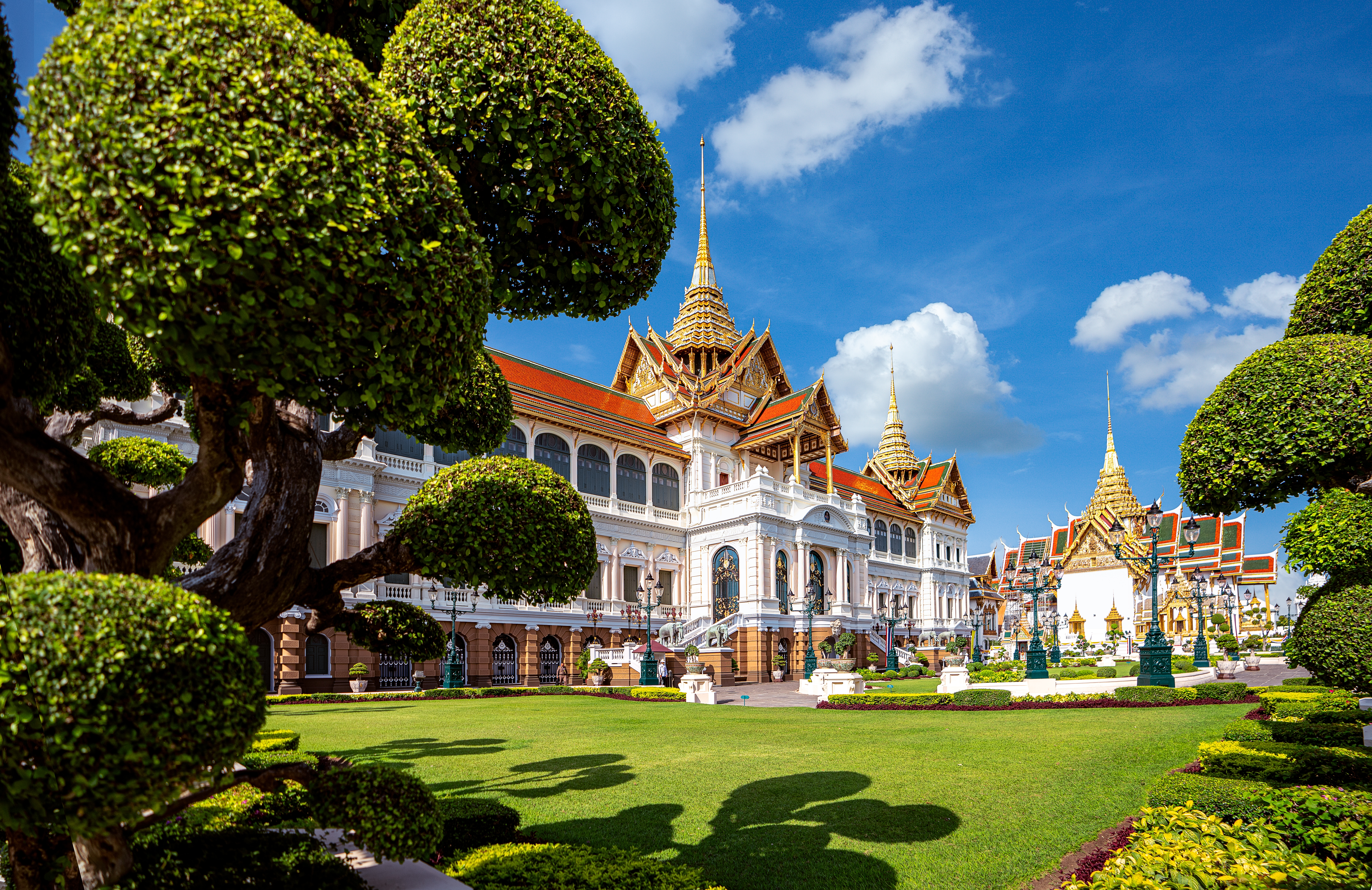 Royal grand palace and Temple of the Emerald in Bangkok,Thailand.